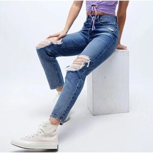 PacSun  size 26 2 Distressed Ultra High Waisted Slim Fit Jeans button fly
